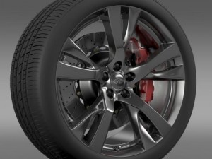 infiniti q70 wheel Modello 3D