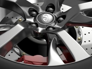 infiniti q70 wheel Modello 3D
