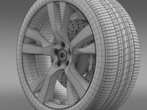 infiniti q70 wheel Modello 3D