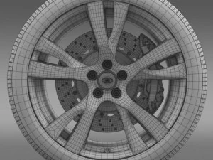 infiniti q70 wheel 3D Model