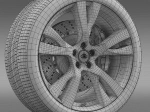 infiniti q70 wheel Modello 3D