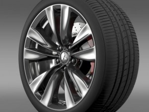 mitsubishi proudia wheel 3D Model