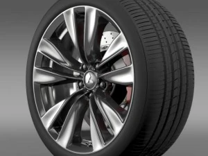 mitsubishi gururia tekerleği 3D Model
