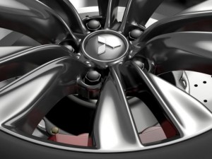 mitsubishi proudia wheel 3D Model