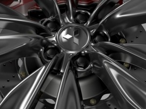 mitsubishi proudia wheel 3D Model