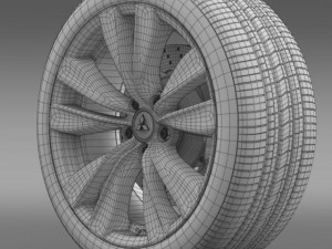 mitsubishi proudia wheel 3D Model