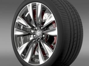 nissan fuga wheel 3D Model