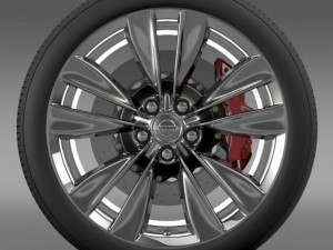 nissan fuga wheel 3D Model