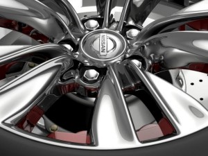 nissan fuga wheel 3D Model