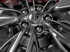 nissan fuga wheel 3D Model