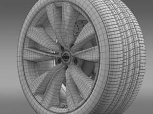 nissan fuga wheel 3D Model