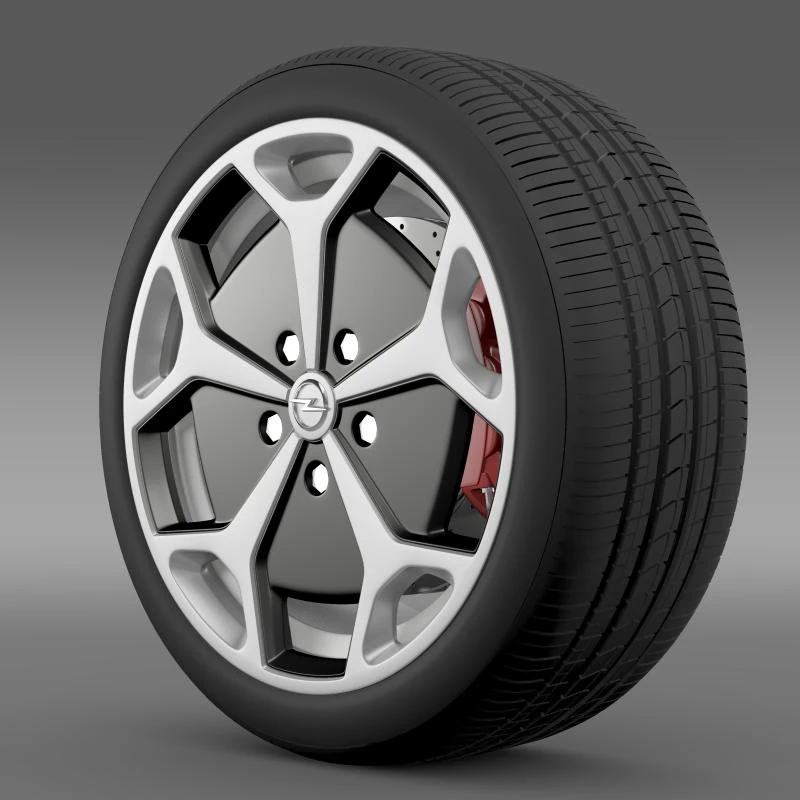 opel ampera wheel 3D Model .c4d .max .obj .3ds .fbx .stl .blend 