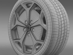 opel ampera wheel Modèle 3D