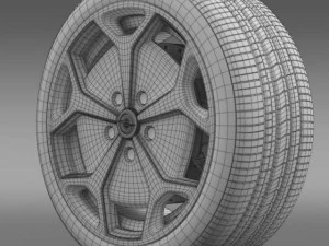 opel ampera wheel 3D Model