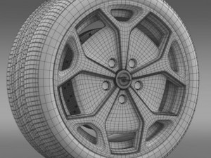 opel ampera wheel Modèle 3D