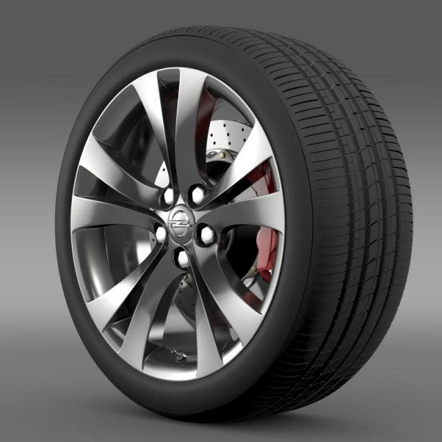 opel insignia wheel 3D-Modell .c4d .max .obj .3ds .fbx .stl .blend 