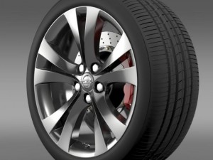 opel insignia wheel 3D Model