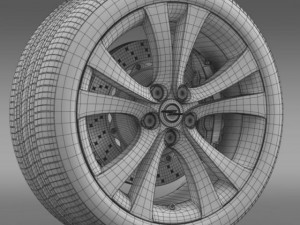 opel insignia wheel 3D-Modell