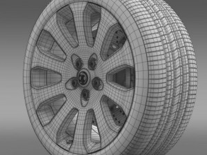 vauxhall insignia wheel 3D 模型