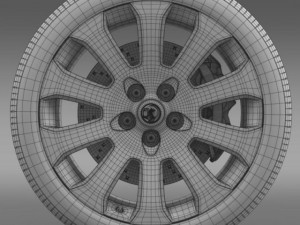 vauxhall insignia wheel 3D 模型