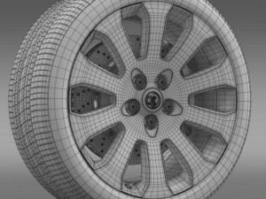 vauxhall insignia wheel 3D 模型