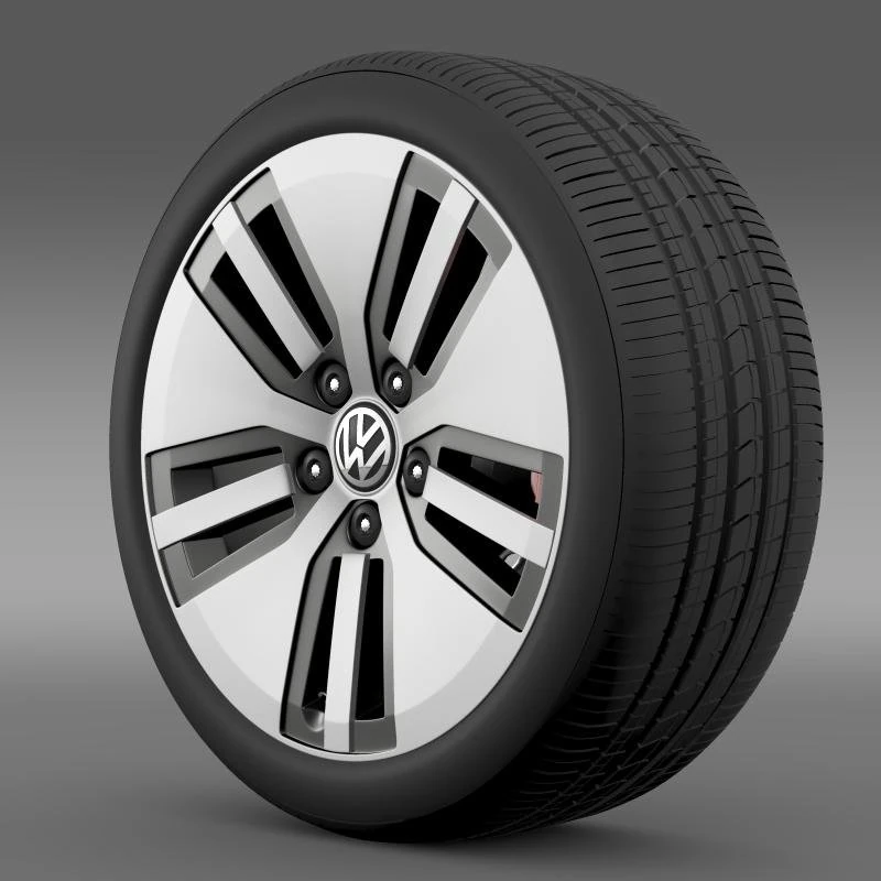 volkswagen e golf wheel 3D Model .c4d .max .obj .3ds .fbx .stl .blend