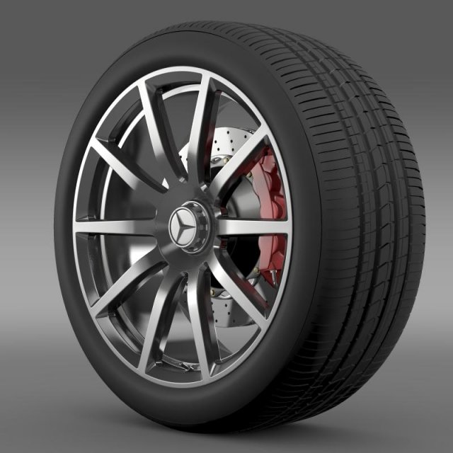 amg mercedes benz s 63 wheel Modelo 3D .c4d .max .obj .3ds .fbx .stl .blend 