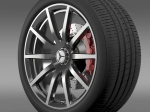 amg mercedes benz s 63 wheel 3D मॉडल