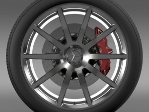 amg mercedes benz s 63 wheel Modelo 3D