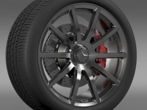 amg mercedes benz s 63 wheel Modelo 3D