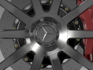 amg mercedes benz s 63 wheel Modelo 3D