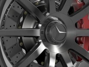 amg mercedes benz s 63 wheel Modelo 3D
