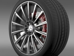 amg mercedes benz s 350 wheel 3D मॉडल