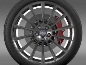 amg mercedes benz s 350 wheel 3D Model