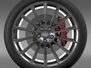 amg mercedes benz s 350 wheel 3D Model