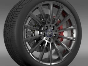 amg mercedes benz s 350 wheel 3D Model