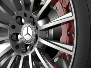 amg mercedes benz s 350 wheel 3D Model