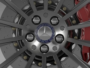 amg mercedes benz s 350 wheel 3D Model