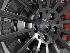 amg mercedes benz s 350 wheel 3D Model