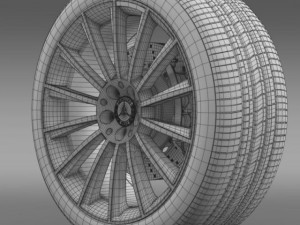 amg mercedes benz s 350 wheel 3D Model