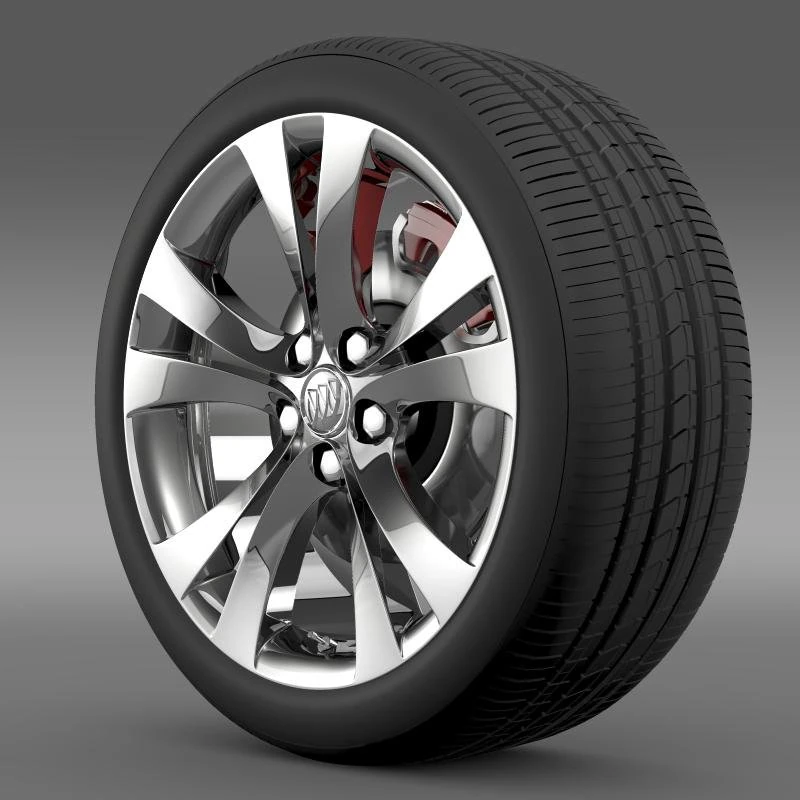 buick regal wheel 3D Model .c4d .max .obj .3ds .fbx .stl .blend 