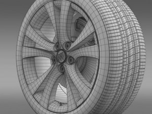 buick regal wheel 3D Модель