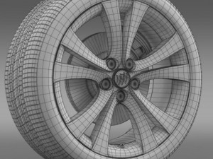 buick regal wheel 3D Модель