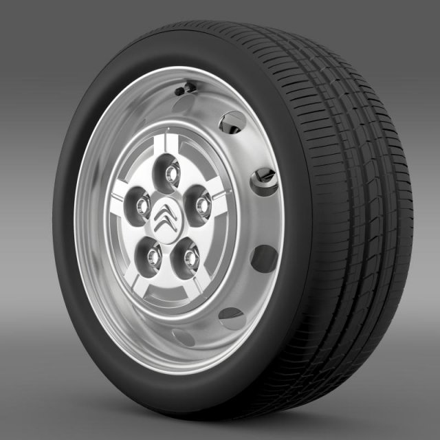 citroen jumper van wheel Modèle 3D .c4d .max .obj .3ds .fbx .stl .blend 