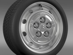 citroen jumper van wheel Modèle 3D