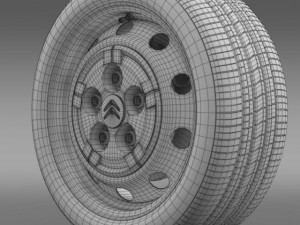 citroen jumper van wheel Modèle 3D