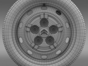 citroen jumper van wheel Modèle 3D