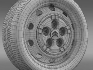 citroen jumper van wheel Modèle 3D