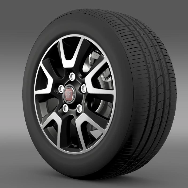 fiat ducato panorama wheel 3D Model .c4d .max .obj .3ds .fbx .stl .blend 