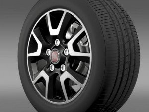 fiat ducato panorama wheel 3D Model